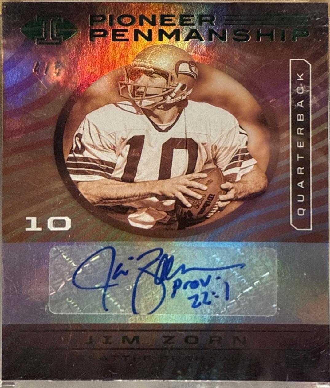 Jim Zorn [Green] #PP28