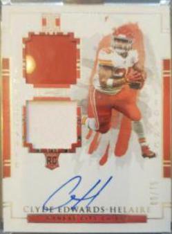 Clyde Edwards Helaire [Helmet, Patch Autograph] #121