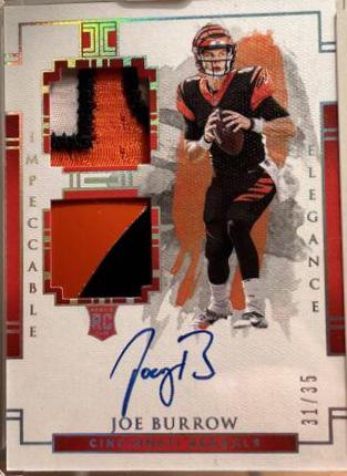 Joe Burrow [Helmet, Patch Autograph Nameplate] #101