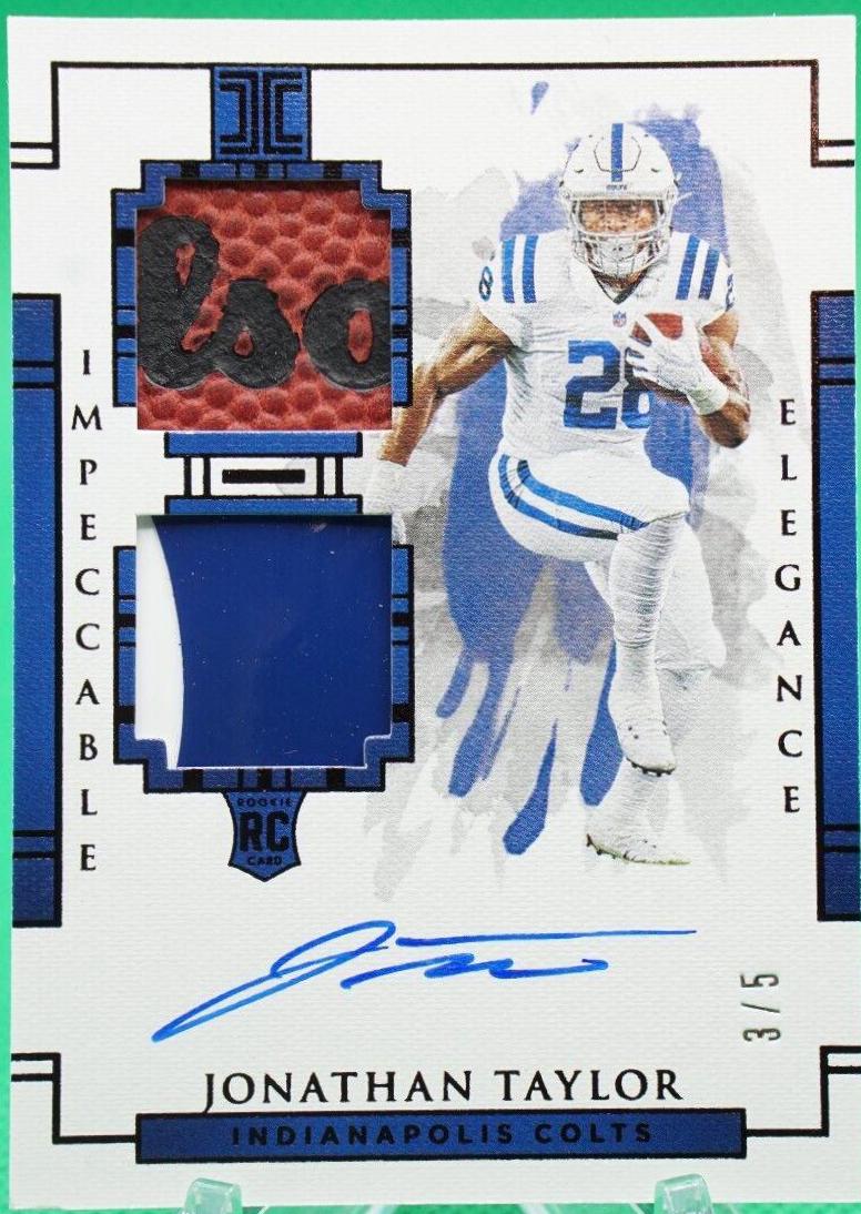 Jonathan Taylor [Helmet, Patch Autograph Football] #117