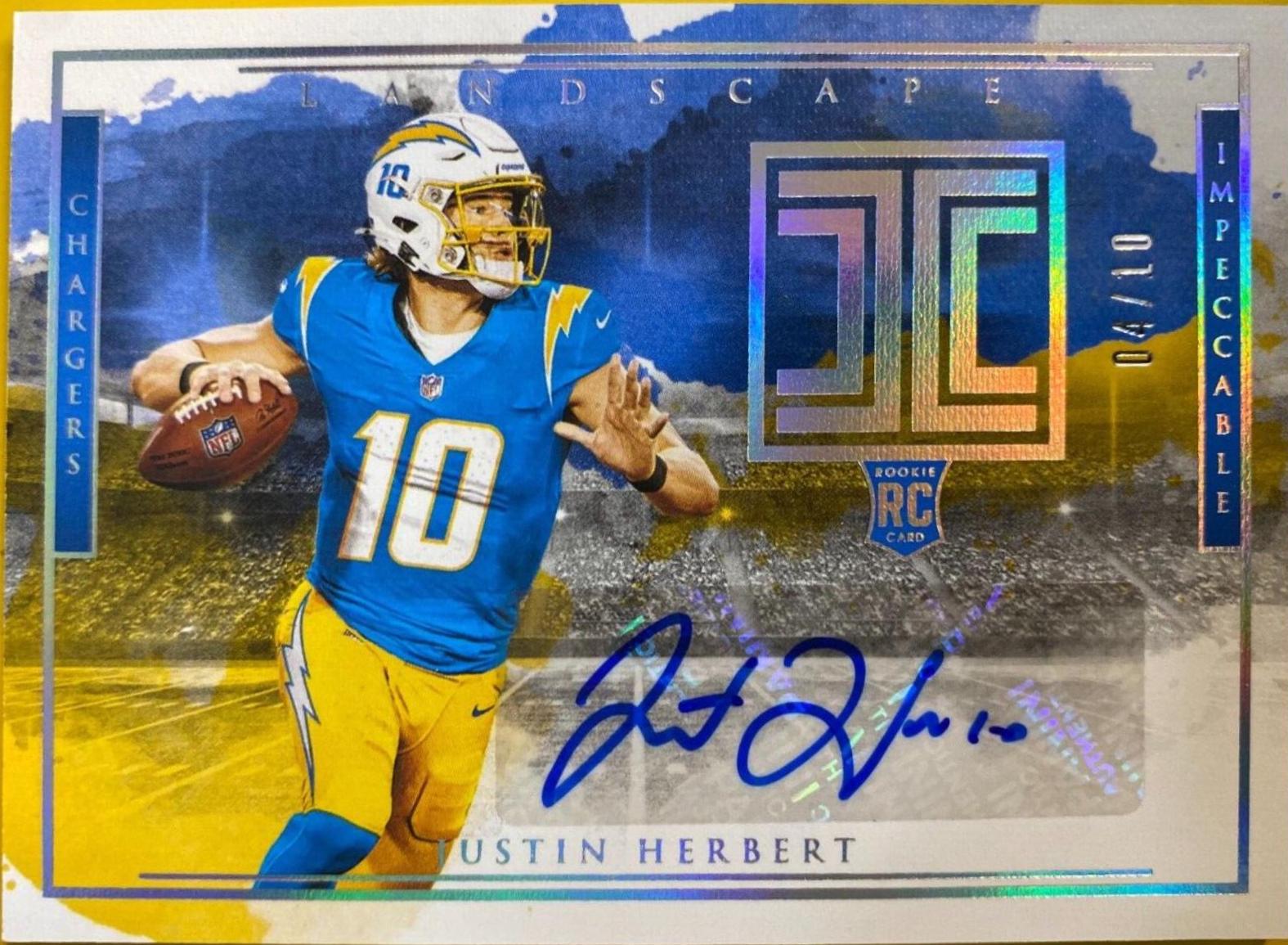 Justin Herbert [Silver Autograph] #103