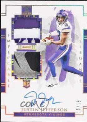 Justin Jefferson [Helmet, Patch Autograph Glove] #113