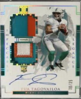 Tua Tagovailoa [Helmet, Patch Autograph Nameplate] #102