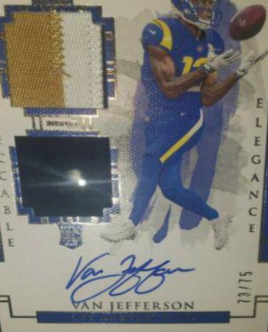 Van Jefferson [Helmet, Patch Autograph] #126