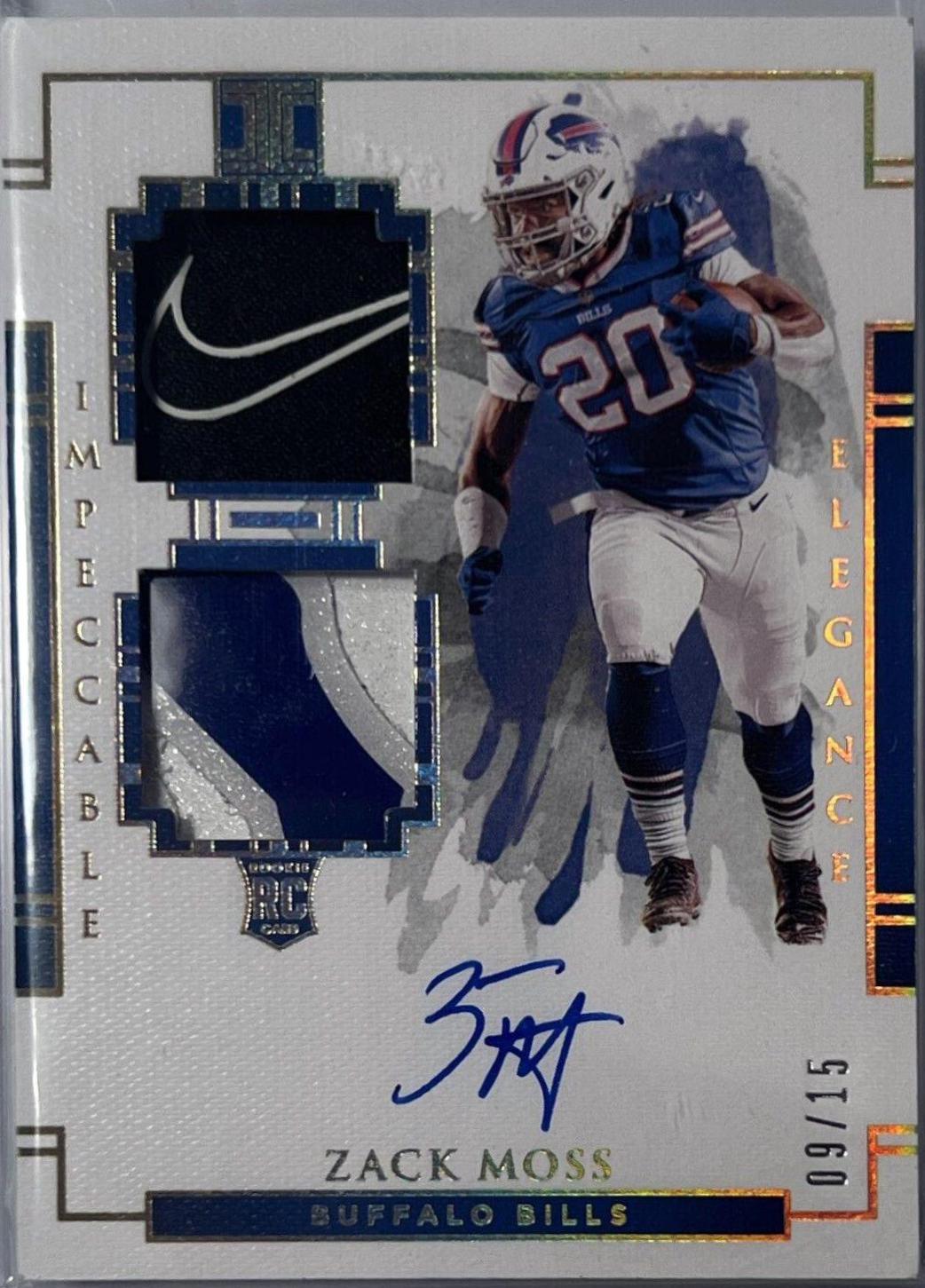 Zack Moss [Helmet, Patch Autograph Glove] #131