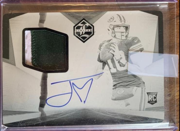Jordan Love [Patch Autograph Sapphire] #104