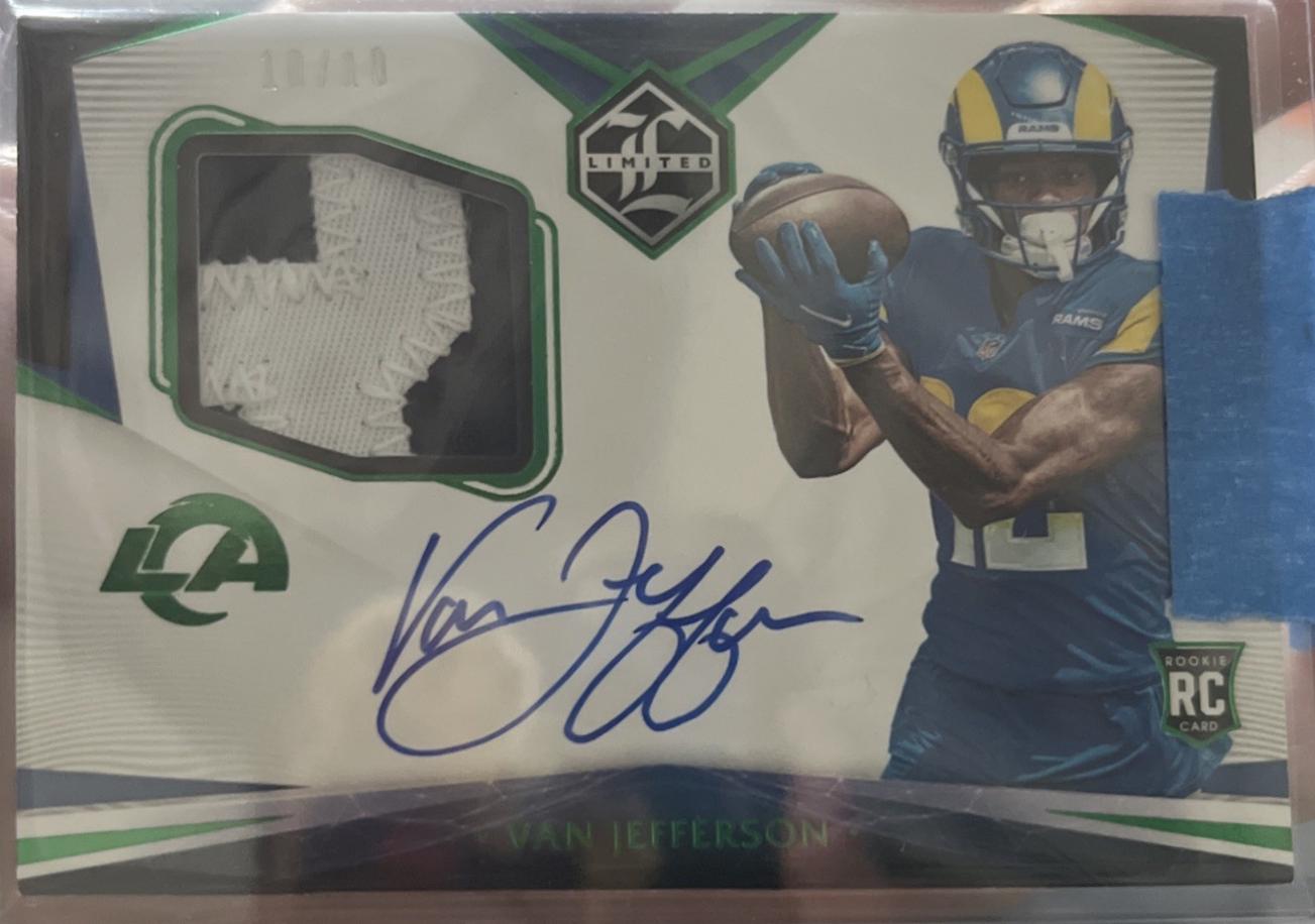 Van Jefferson [Patch Autograph Emerald] #127