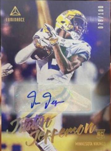 Justin Jefferson [Gold Autograph] #117