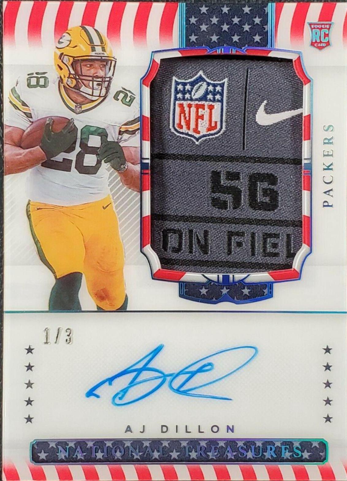 AJ Dillon [Patch Autograph Stars & Stripes] #181