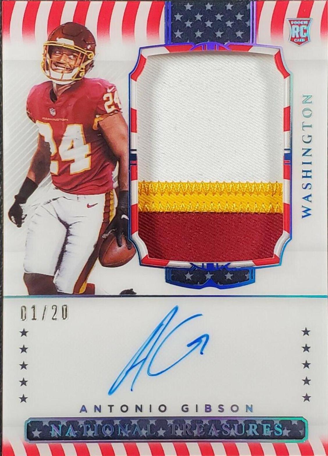 Antonio Gibson [Patch Autograph Stars & Stripes] #185