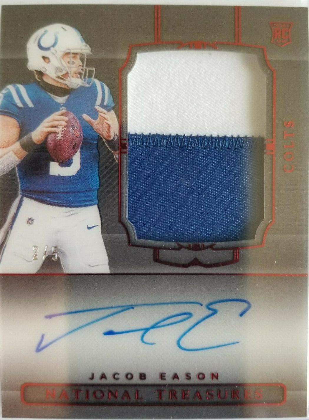 Jacob Eason [Patch Autograph Midnight] #160