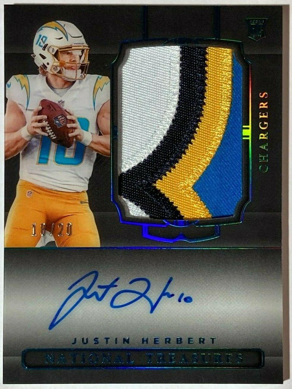 Justin Herbert [Patch Autograph] #158