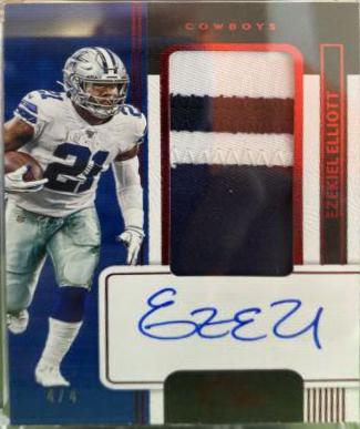 Ezekiel Elliott [Patch Autograph Red] #90