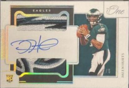 Jalen Hurts [Dual Patch Autograph Platinum] #44
