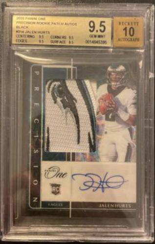 Jalen Hurts [Precision Patch Autograph Black] #314