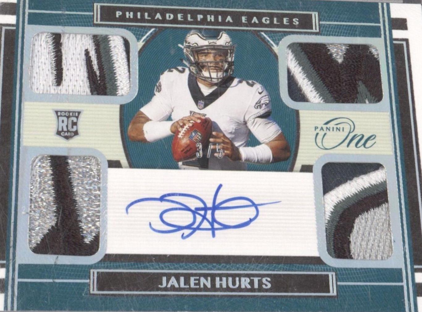 Jalen Hurts [Quad Patch Autograph Platinum] #79