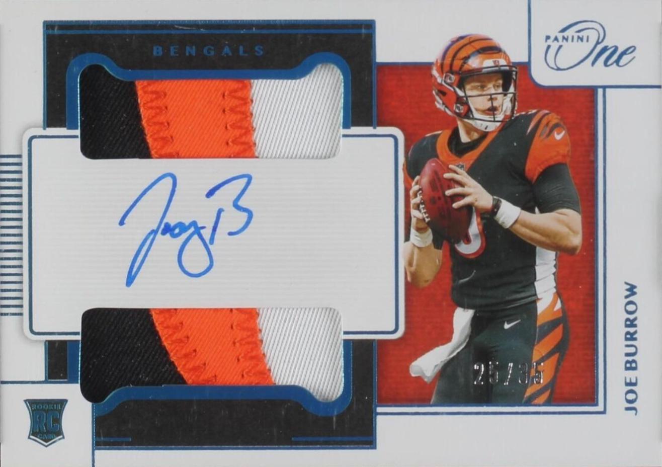 Joe Burrow [Dual Patch Autograph Blue] #31