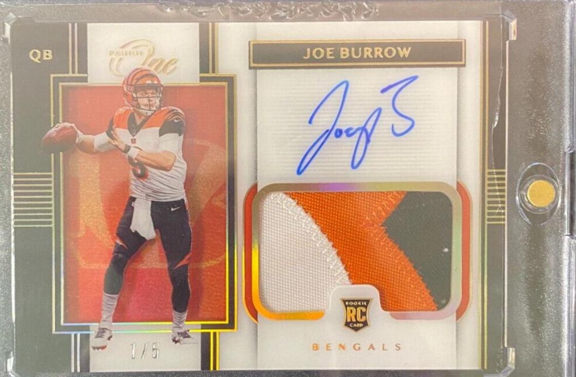 Joe Burrow [Premium Patch Autograph Gold] #111
