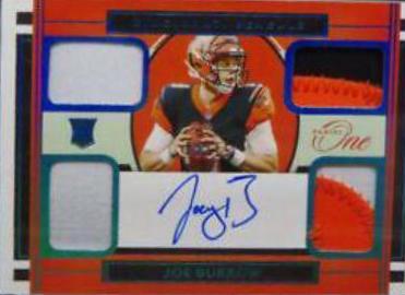Joe Burrow [Quad Patch Autograph Blue] #71