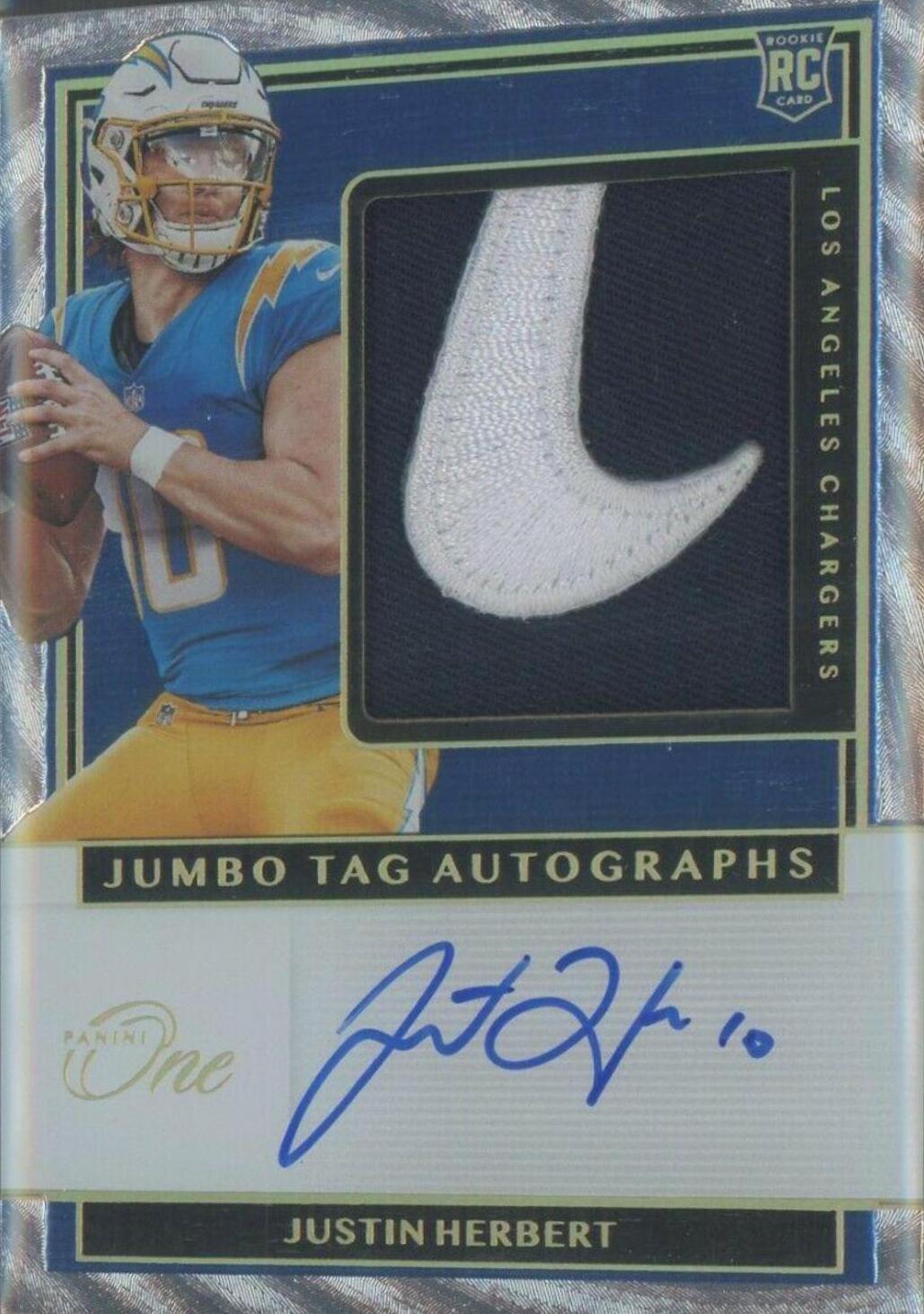 Justin Herbert [Jumbo Tag Autograph] #263