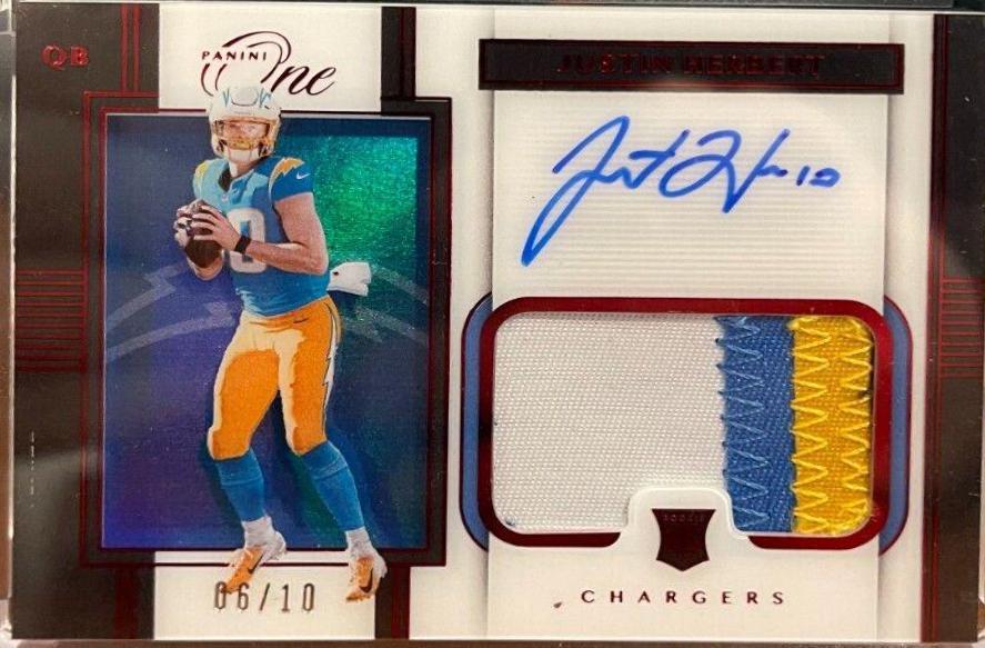 Justin Herbert [Patch Autograph Gold] #3