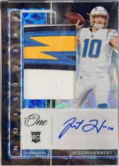 Justin Herbert [Precision Patch Autograph Black] #303