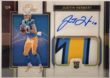 Justin Herbert [Premium Patch Autograph Platinum] #113
