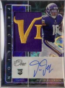 Justin Jefferson [Precision Patch Autograph Black] #316