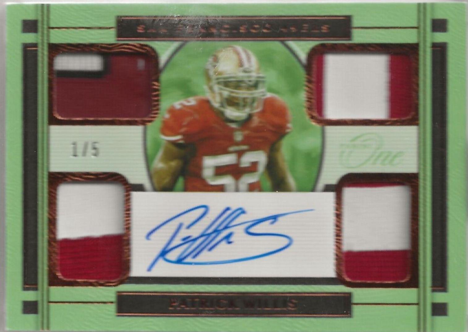 Patrick Willis [Quad Patch Autograph Bronze] #64