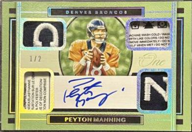 Peyton Manning [Quad Patch Autograph Platinum] #52