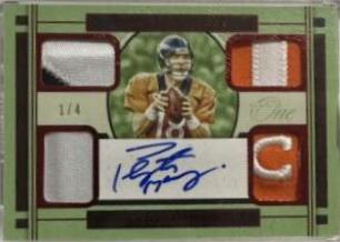 Peyton Manning [Quad Patch Autograph Red] #52