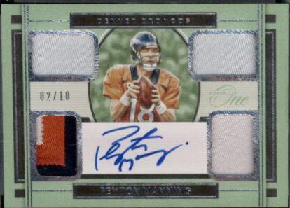 Peyton Manning [Quad Patch Autograph] #52