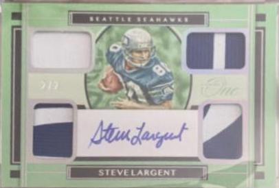 Steve Largent [Quad Patch Autograph Platinum] #54