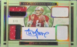 Steve Young [Quad Patch Autograph Gold] #53