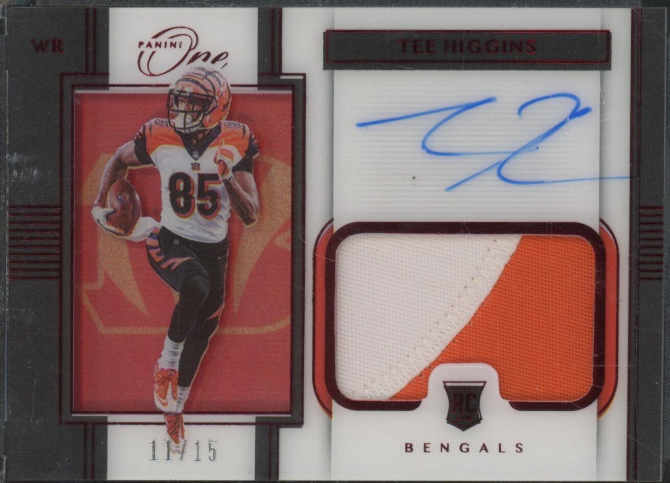 Tee Higgins [Premium Patch Autograph Red] #120