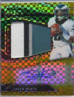 Jalen Hurts [Gold Prizm Jersey Number]