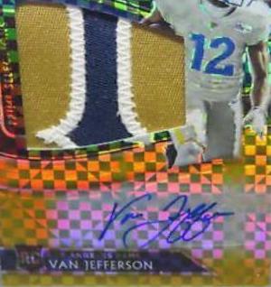 Van Jefferson [Gold Prizm Jersey Number]