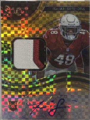Isaiah Simmons [Gold Prizm]