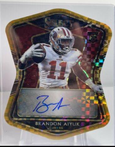 Brandon Aiyuk [Gold Prizm Die-Cut]