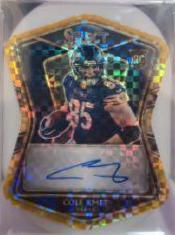 Cole Kmet [Gold Prizm Die-Cut]