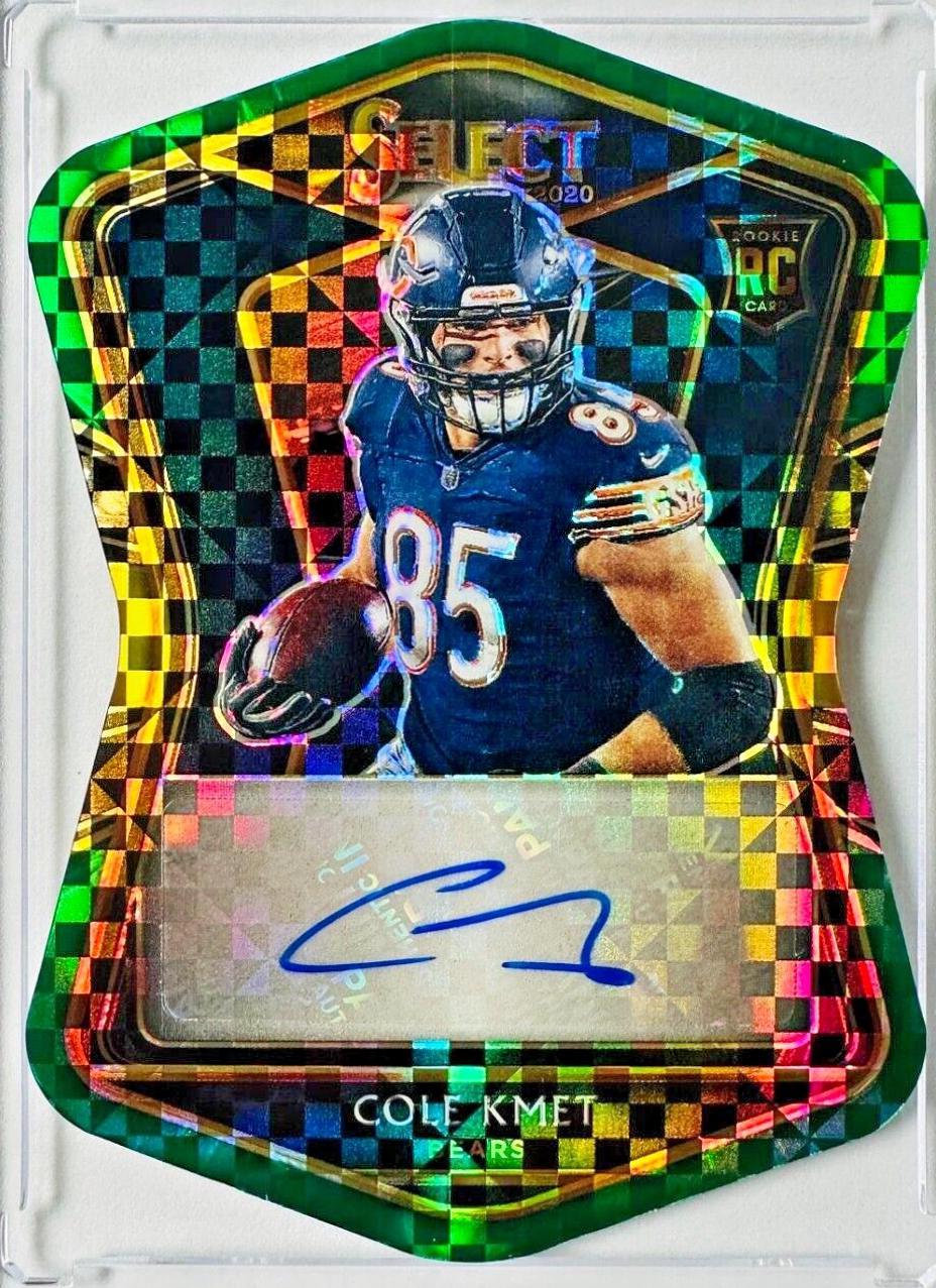 Cole Kmet [Green Prizm Die-Cut]