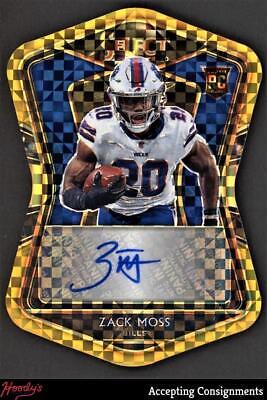 Zack Moss [Gold Prizm Die-Cut]