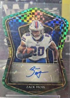 Zack Moss [Green Prizm Die-Cut]