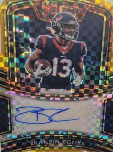 Brandin Cooks [Gold Prizm Die-Cut]