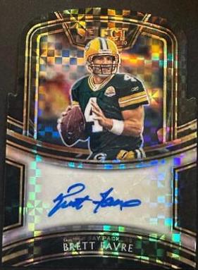 Brett Favre [Green Prizm Die-Cut]