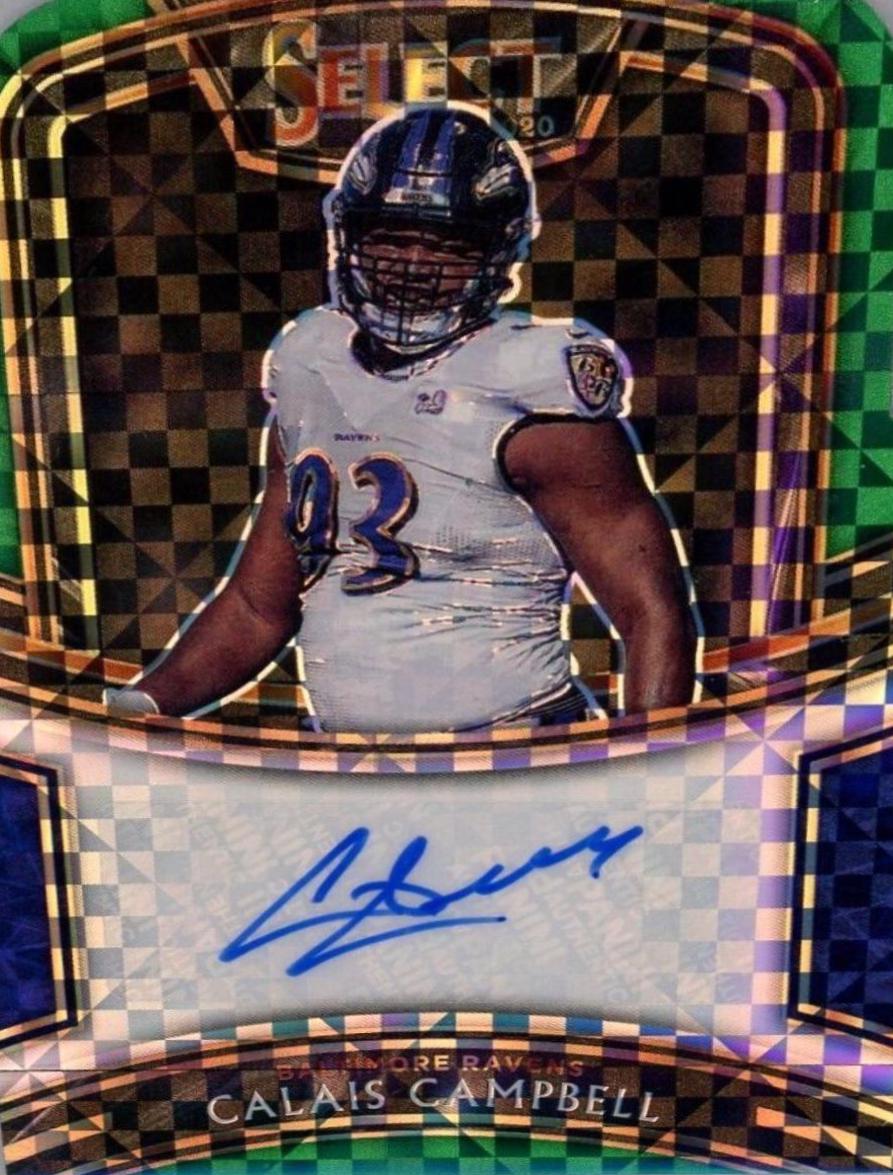 Calais Campbell [Green Prizm Die-Cut]