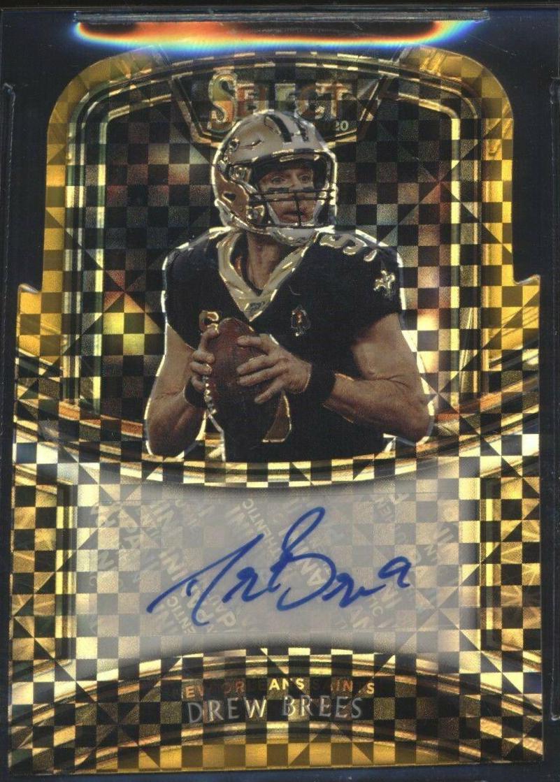 Drew Brees [Gold Prizm Die-Cut]