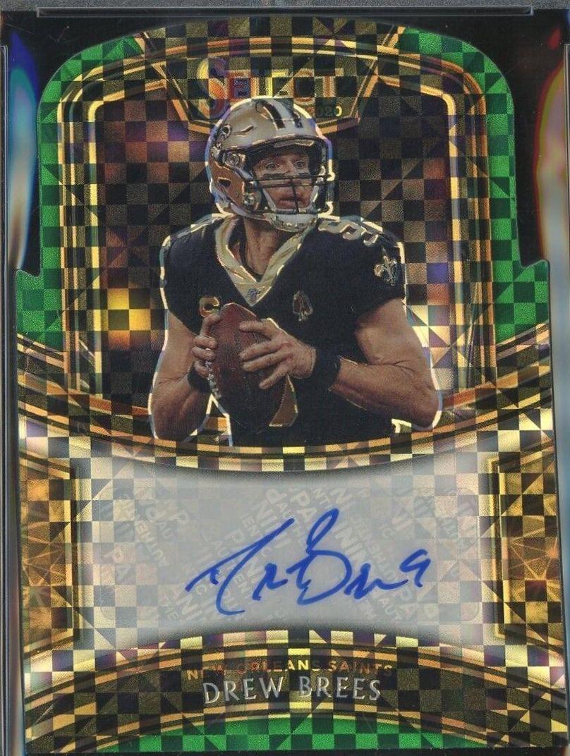 Drew Brees [Green Prizm Die-Cut]
