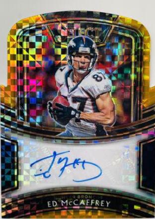 Ed McCaffrey [Gold Prizm Die-Cut]