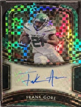 Frank Gore [Green Prizm Die-Cut]